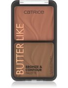 Catrice Butter Like Bronze & Contour Púderes highlight és kontúr paletta bronzosítóval árnyalat 020 Shape It My Way 9 g