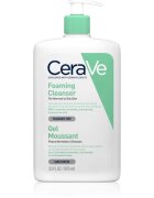 CeraVe Cleansers Foaming Cleanser tisztító habzó gél normál és zsíros bőrre 976 ml