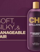 CHI Brilliance Optimum Moisture Shampoo hidratáló sampon a fénylő és selymes hajért 355 ml