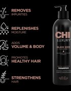 CHI Luxury Black Seed Oil Gentle Cleansing Shampoo finom állagú tisztító sampon 739 ml