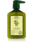 CHI Olive Naturals Hair & Body Shampoo sampon és tusfürdő olívaolajjal 2 az 1-ben 340 ml