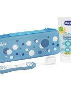 Chicco Always Smiling Set 6m+ fogápoló készlet tokkal Light Blue 1 db