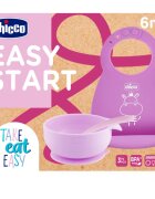 Chicco Easy Start 6m+ etetőszett gyermekeknek Pink