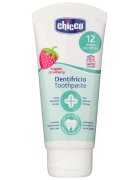 Chicco Oral Care Toothpaste fogkrém gyermekeknek íz Strawberry 12 m+ 50 ml