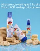 Chicco POP Fluffy Mousse Hair and Body hab testre és hajra Vanilla wrap 200 ml