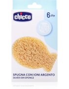 Chicco Silver Ion Sponge 6m+ gyermek fürdőszivacs ezüst ionokkal 1 db