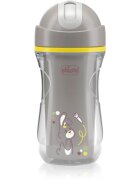 Chicco Sport Cup 14m+ bögre szívószállal Grey 266 ml