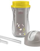 Chicco Sport Cup 14m+ bögre szívószállal Grey 266 ml