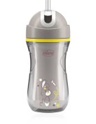 Chicco Sport Cup 14m+ bögre szívószállal Grey 266 ml