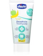 Chicco Toothpaste 6-24m fogkrém gyermekeknek fluoriddal Apple-Banana 50 ml