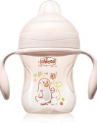 Chicco Transition Cup 4m+ gyakorlóbögre fogantyúval Pink 1 db