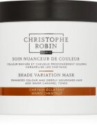 Christophe Robin Shade Variation Mask tápláló krémmaszk hajra árnyalat Warm Chesnut 250 ml