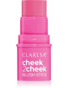 Claresa Cheek 2 Cheek krémes arcpirosító stift árnyalat 01 Candy Pink 6 g