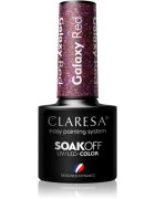 Claresa SoakOff UV/LED Color Galaxy géles körömlakk árnyalat Red 5 g
