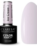 Claresa SoakOff UV/LED Color Ice Cream géles körömlakk árnyalat 2 5 g