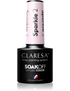 Claresa SoakOff UV/LED Color Sparkle géles körömlakk árnyalat 2 5 g