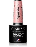 Claresa SoakOff UV/LED Color Sparkle géles körömlakk árnyalat 3 5 g