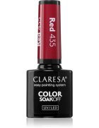 Claresa SoakOff UV/LED Color Warm Feelings géles körömlakk árnyalat Red 435 5 g