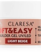 Claresa Soft&Easy Builder Gel alaplakk körmökre árnyalat Light Beige 12 g
