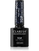 Claresa UV/LED Top Glitter No Wipe zselés fedő körömlakk csillogó árnyalat Glitter Blue 5 g