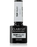 Claresa UV/LED Top Milky No Wipe zselés fedő körömlakk 5 g