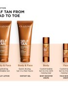 Clarins Self Tan Express Self-Tanning Fresh Gel önbarnító zselé hidratáló hatással 125 ml