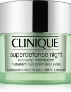 Clinique Superdefense™ Night Recovery Moisturizer hidratáló éjszakai krém a ráncok ellen kombinált és zsíros bőrre 50 ml