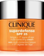 Clinique Superdefense™ SPF 25 Fatigue + 1st Signs Of Age Multi-Correcting Cream krém az öregedés első jelei ellen száraz és kombinált bőrre SPF 25 50