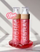 COCOSOLIS AURA Peptide Shimmer Spray hidratéló spray élénkítő hatással illattal Strawberry Cheesecake 100 ml