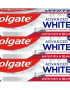 Colgate Advanced White Volcanic Ash and Baking Soda természetes fogkrém 3x75 ml
