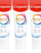 Colgate Total Active Prevention Whitening fehérítő fogkrém 3x75 ml