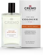 Cremo Spice & Black Vanilla Spray Cologne Eau de Cologne uraknak 100 ml