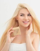 Crystallove Bamboo Butterfly Agave Body Brush Travel Size masszázs kefe testre 1 db