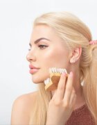 Crystallove Bamboo Butterfly Agave Face Brush Travel Size masszázs kefe az arcra és dekoltázsra 1 db
