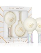 Crystallove Glass Facial Cupping Set masszázs szett arcra nyakra és dekoltázsra 2 db