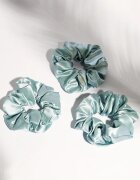 Crystallove Mulberry Silk Scrunchie selyem hajgumi Amazonite 1 db