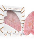Crystallove Rose Quartz 3D Gua Sha masszázs szegédeszköz 1 db