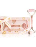 Crystallove Rose Quartz Selflove Set masszázs henger az arcra és masszázs szegédeszköz
