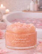 Crystallove Rose Quartz Shimmer Body Scrub testpeeling 200 g
