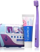 Curaprox Kids Travel Set utazó szett kozmetikumokra fogakra nyelvre és ínyre gyermekeknek