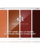Danessa Myricks Beauty Dewy Cheek & Lip Palette multifunkciós arc paletta az arcra árnyalat Dew It Undercover 25 g