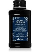 Davines Heart of Glass Silkening Shampoo finom állagú tisztító sampon szőke hajra 90 ml