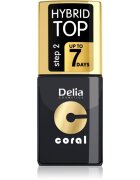 Delia Cosmetics Coral Nail Enamel Hybrid Gel zselés fedő körömlakk 11 ml