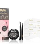 Delia Cosmetics Eyebrow Expert Zest Szemöldökformázó készlet árnyalat 1.1 Graphite Black 1 db