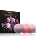 Delia Cosmetics Fizzing Bath Bombs Floral Mix ajándékszett fürdőbe 4x100 g