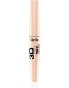 Delia Cosmetics Mix&Match 3D MAX Volume tömegnövelő és szempilla-elválasztó szempillaspirál árnyalat Black 12 ml