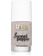 Delia Cosmetics Sweet Pepper Black Particles körömlakk árnyalat 02 Apricot 11 ml