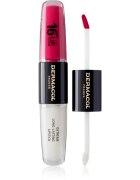 Dermacol 16H Lip Colour hosszan tartó rúzs és ajakfény árnyalat 08 Pink Tastic 2x4 ml