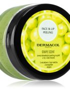 Dermacol Face & Lip Peeling Grape mélytisztító peeling az arcra és a szájra 50 ml