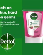 Dettol Energise Liquid Hand Wash Wild Berries & Crisp Apple érintésmentes szappanadagoló utántöltő 250 ml